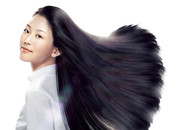 秀发飘逸的美女 美发广告素材