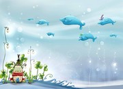 海底世界卡通图 儿童手绘素材