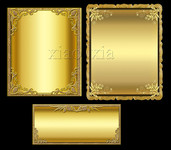 金属质感雕刻相框 欧式边框素材