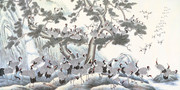 百鹤图 中国名画欣赏
