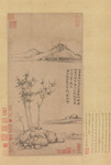 倪瓒江渚风林图