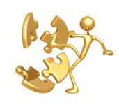金色3D小人素材