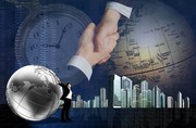 国际商务合作海报