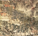 太白山国画图片 自然山水国画素材 