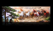 马到成功装饰画 高精度办公室挂画 