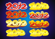 2012原创字体 2012艺术字矢量