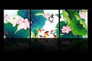 爱莲说无框画高清照片 植物装饰画素材