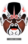 崇黑虎京剧脸谱 