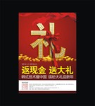新年活动海报 元旦促销宣传单
