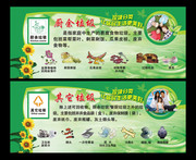 垃圾分类处理展板