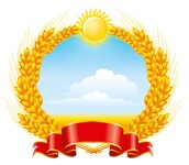 麦穗徽章图案 小麦矢量图