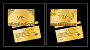 高档金色VIP卡设计模板
