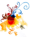装饰墙绘图案 