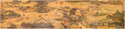 古代城镇国画素材 中国山水画长卷
