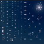 闪耀的星光背景素材