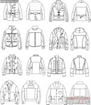 夹克设计稿 服饰设计矢量图