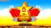 2012年建军节海报 八一PSD素材