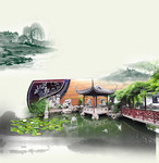 古典庭院建筑素材
