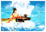 古典女子图片 神仙姐姐PSD素材