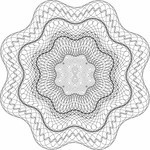 防伪花纹矢量图 矢量团花