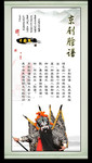 中国京剧文化展板 