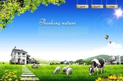 亮丽春天风景图片素材 