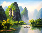 ɽˮ�羰�ͻ���ͼ ������Դ�ͻ��ز�