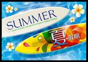 夏季促销海报下载 清凉背景