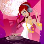 DJ����ʸ��ͼ Ư����Ů��