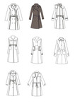 女式披风设计模板 女披风款式图
