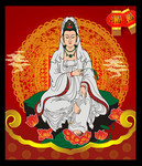 观音菩萨画像图片素材