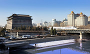 城市高铁图片 古城建筑