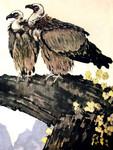 睥睨国画图片  徐悲鸿国画