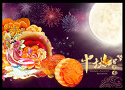 中秋节月饼海报素材