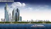 海滨城市建筑景观