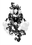 抽象美女矢量素材