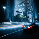 城市深夜摄影图片