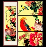 富贵花开图装饰画