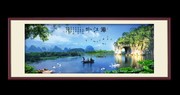 桂林山水装饰画 漓江吟中堂画