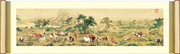 百骏图真迹全卷 清·郎世宁国画欣赏