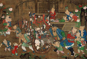 货郎图超清晰图片 李嵩国画作品欣赏