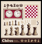 国际象棋矢量素材