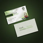 茶行名片模板下载
