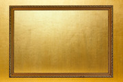 金属相框素材 金色质感背景
