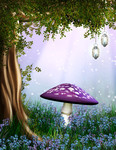 梦幻蘑菇图片素材