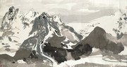 水墨雪山高清图片