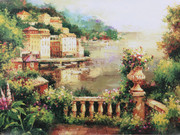 欧美建筑风景油画图片