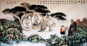 陆羽品茗图 古人品茶图