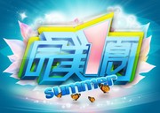 夏日促销吊旗下载 完美一夏艺术字