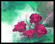唯美手绘花朵图片